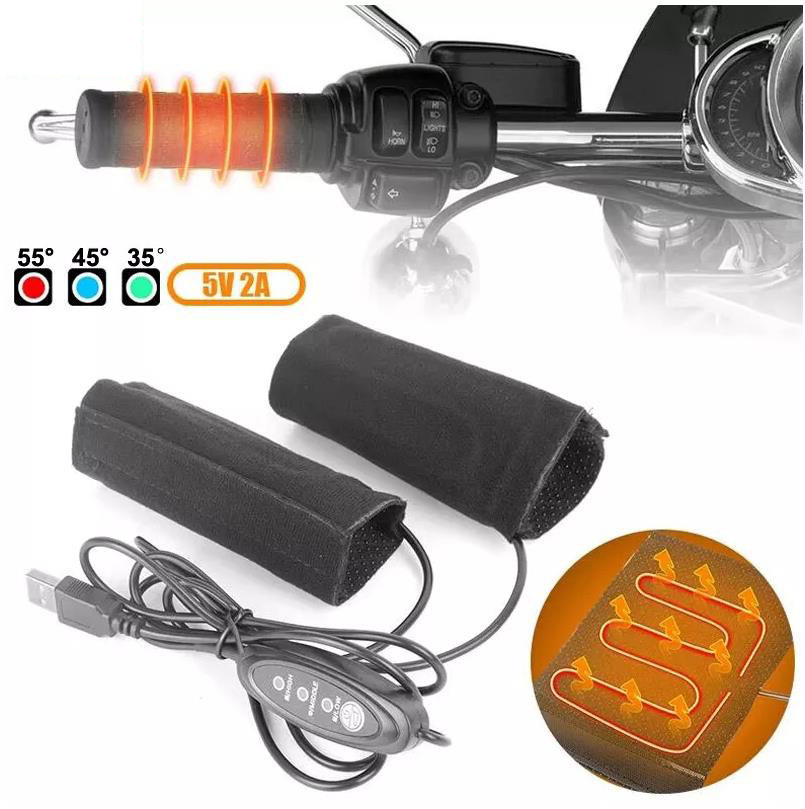 Handlebar Grip Heated - Manopole riscaldate per moto 5V 2A